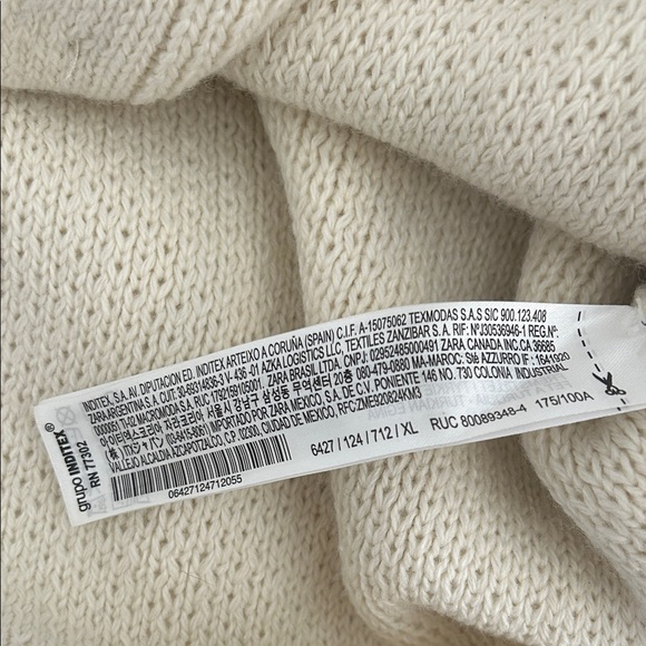 Zara Beige Button-Up Women's Cardigan - Picture 7 of 7